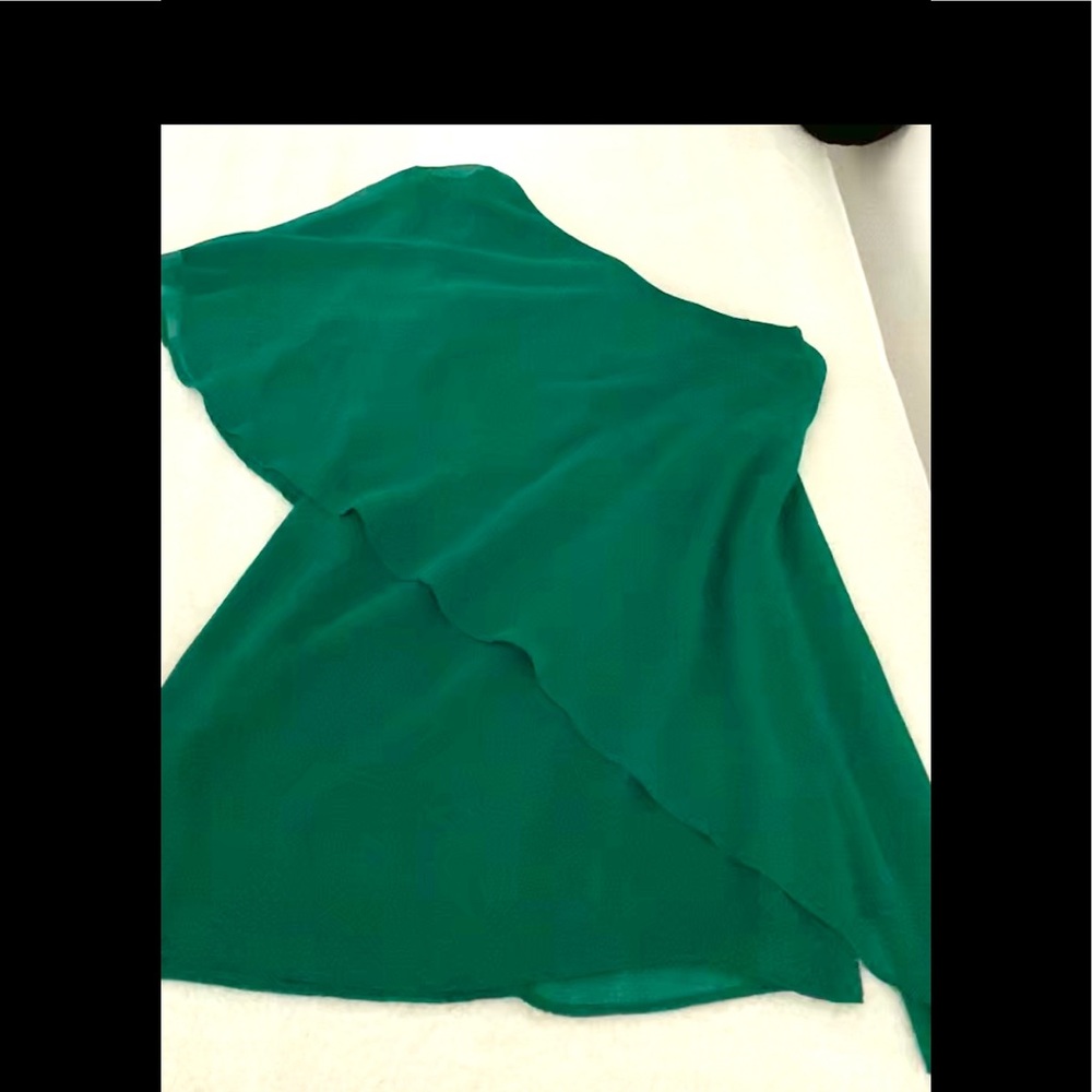 Vince Camuto Green One Shoulder Dress Size 0